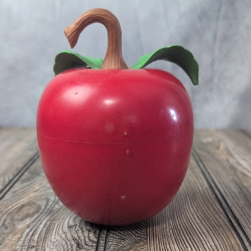 Vintage Fisher-Price Happy Apple Toy With Bell Inside
